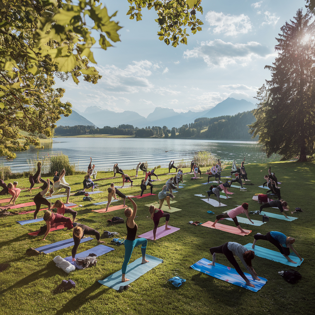 Outdoor-Yoga an Seen in Bayern – neue Veranstaltungsreihe
